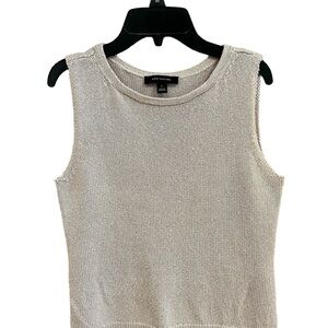 Ann Taylor Shimmer Sleeveless Sweater - S